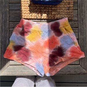 Monrow Multicolor Tie-Dye Women's sweat Shorts